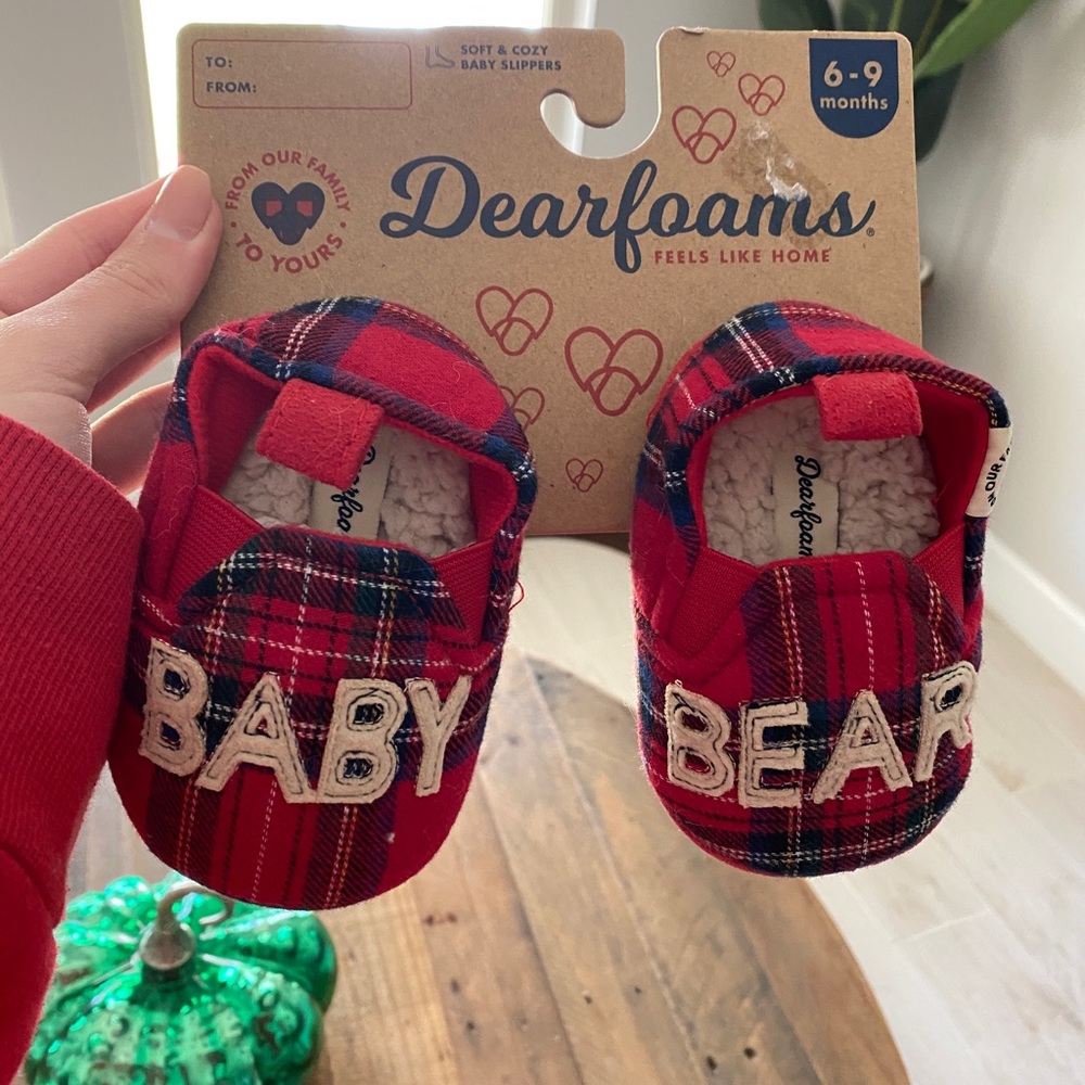 Baby Bear Slippers size 6-9 months